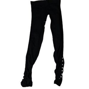 Leggings tights, black with jewels  S